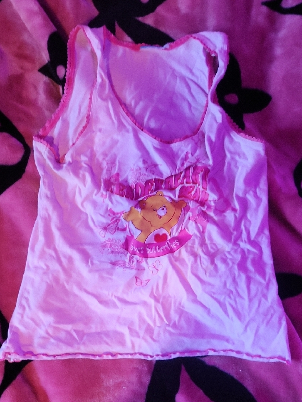 Care Bears Bright Pink Children's Tank and Shorts Set - Picture 6 of 10